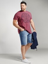 T-Shirt mit Print - Männer - wine rose pink T-Shirt mit Print - Männer - wine rose pink - 3 - Men Plus