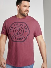 T-Shirt mit Print - Männer - wine rose pink T-Shirt mit Print - Männer - wine rose pink - 5 - Men Plus