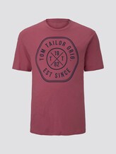 T-Shirt mit Print - Männer - wine rose pink T-Shirt mit Print - Männer - wine rose pink - 7 - Men Plus