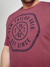 T-Shirt mit Print - Männer - wine rose pink T-Shirt mit Print - Männer - wine rose pink - 9 - Men Plus