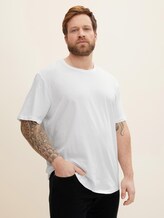Basic T-Shirts im Doppelpack - Männer - White Basic T-Shirts im Doppelpack - Männer - White - 1 - Men Plus