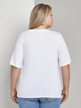 T-Shirt mit Falte - Frauen - White T-Shirt mit Falte - Frauen - White - 2 - My True Me