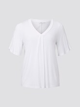 T-Shirt mit Falte - Frauen - White T-Shirt mit Falte - Frauen - White - 7 - My True Me