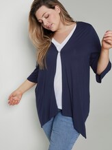 Fließender Cardigan - Frauen - Real Navy Blue Fließender Cardigan - Frauen - Real Navy Blue - 5 - My True Me