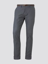 Strukturierte Travis Slim Chino Hose mit Gürtel - Männer - dark yarn dye structure Strukturierte Travis Slim Chino Hose mit Gürtel - Männer - dark yarn dye structure - 7 - TOM TAILOR