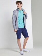 Poloshirt mit Allover-Print - Männer - soft blue small leaves print Poloshirt mit Allover-Print - Männer - soft blue small leaves print - 3 - TOM TAILOR Denim