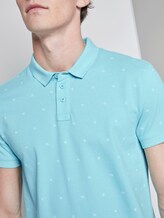 Poloshirt mit Allover-Print - Männer - soft blue small leaves print Poloshirt mit Allover-Print - Männer - soft blue small leaves print - 9 - TOM TAILOR Denim