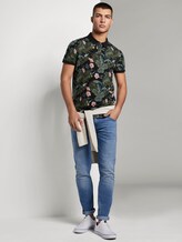 Polo shirt met all-over print - Mannen - black botanical print Polo shirt met all-over print - Mannen - black botanical print - 3 - TOM TAILOR Denim