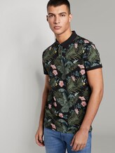 Polo shirt met all-over print - Mannen - black botanical print Polo shirt met all-over print - Mannen - black botanical print - 5 - TOM TAILOR Denim