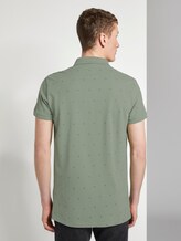 Poloshirt mit Allover-Print - Männer - green small leaves print Poloshirt mit Allover-Print - Männer - green small leaves print - 2 - TOM TAILOR Denim