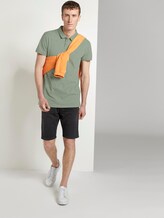 Poloshirt mit Allover-Print - Männer - green small leaves print Poloshirt mit Allover-Print - Männer - green small leaves print - 3 - TOM TAILOR Denim