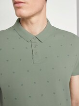 Poloshirt mit Allover-Print - Männer - green small leaves print Poloshirt mit Allover-Print - Männer - green small leaves print - 9 - TOM TAILOR Denim