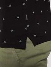 Poloshirt mit Allover-Print - Männer - black small leaves print Poloshirt mit Allover-Print - Männer - black small leaves print - 10 - TOM TAILOR Denim