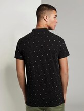 Poloshirt mit Allover-Print - Männer - black small leaves print Poloshirt mit Allover-Print - Männer - black small leaves print - 2 - TOM TAILOR Denim