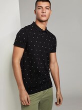 Poloshirt mit Allover-Print - Männer - black small leaves print Poloshirt mit Allover-Print - Männer - black small leaves print - 5 - TOM TAILOR Denim