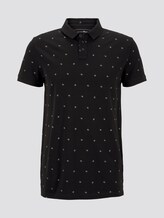 Poloshirt mit Allover-Print - Männer - black small leaves print Poloshirt mit Allover-Print - Männer - black small leaves print - 7 - TOM TAILOR Denim