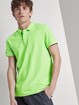 Poloshirt in Melange-Optik mit Stickerei - Männer - neon green white melange Poloshirt in Melange-Optik mit Stickerei - Männer - neon green white melange - 5 - TOM TAILOR Denim