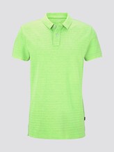 Poloshirt in Melange-Optik mit Stickerei - Männer - neon green white melange Poloshirt in Melange-Optik mit Stickerei - Männer - neon green white melange - 7 - TOM TAILOR Denim