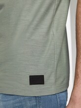 Polo shirt with a striped structure - Men - Dusty Leave Green Polo shirt with a striped structure - Men - Dusty Leave Green - 10 - TOM TAILOR Denim