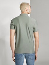 Polo shirt with a striped structure - Men - Dusty Leave Green Polo shirt with a striped structure - Men - Dusty Leave Green - 2 - TOM TAILOR Denim