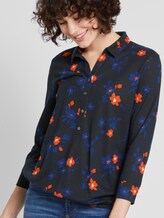 gemustertes T-shirt - Frauen - navy orange flower design gemustertes T-shirt - Frauen - navy orange flower design - 5 - TOM TAILOR