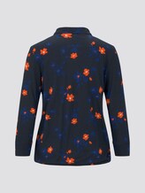 gemustertes T-shirt - Frauen - navy orange flower design gemustertes T-shirt - Frauen - navy orange flower design - 8 - TOM TAILOR