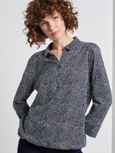 T-shirt met patroon - Vrouwen - navy minimal structure T-shirt met patroon - Vrouwen - navy minimal structure - 5 - TOM TAILOR
