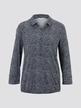 T-shirt met patroon - Vrouwen - navy minimal structure T-shirt met patroon - Vrouwen - navy minimal structure - 7 - TOM TAILOR