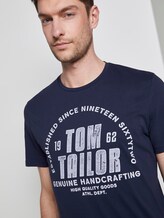 T-Shirt mit Logo-Print - Männer - Black Iris Blue T-Shirt mit Logo-Print - Männer - Black Iris Blue - 9 - TOM TAILOR