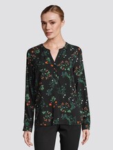 Blouse - Vrouwen - black floral design Blouse - Vrouwen - black floral design - 1 - TOM TAILOR