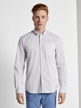 Patterned shirt with turn-ups - Men - white oval dot minimal print Patterned shirt with turn-ups - Men - white oval dot minimal print - 2 - TOM TAILOR Denim