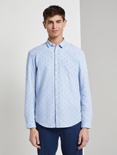 Overhemd met opdruk - Mannen - light blue dot square print Overhemd met opdruk - Mannen - light blue dot square print - 1 - TOM TAILOR Denim