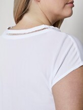 Bluse mit V-Ausschnitt - Frauen - White Bluse mit V-Ausschnitt - Frauen - White - 10 - My True Me