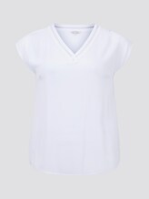 Bluse mit V-Ausschnitt - Frauen - White Bluse mit V-Ausschnitt - Frauen - White - 7 - My True Me