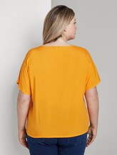 Curvy - Bluse mit Tunnelzug - Frauen - bright mandarin Curvy - Bluse mit Tunnelzug - Frauen - bright mandarin - 2 - My True Me