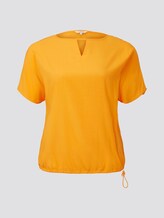 Curvy - Bluse mit Tunnelzug - Frauen - bright mandarin Curvy - Bluse mit Tunnelzug - Frauen - bright mandarin - 7 - My True Me