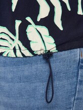 Bluse mit Tunnelzug - Frauen - navy beige green flower print Bluse mit Tunnelzug - Frauen - navy beige green flower print - 10 - My True Me