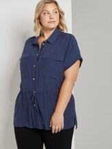 Bluse im Utility-Look - Frauen - Real Navy Blue Bluse im Utility-Look - Frauen - Real Navy Blue - 5 - My True Me