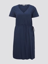 Schlichtes Kleid im Wickel-Look - Frauen - Real Navy Blue Schlichtes Kleid im Wickel-Look - Frauen - Real Navy Blue - 7 - My True Me