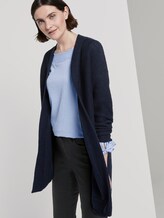 Strukturierter Cardigan aus Baumwolle - Frauen - Sky Captain Blue Strukturierter Cardigan aus Baumwolle - Frauen - Sky Captain Blue - 5 - TOM TAILOR