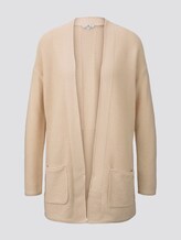Strukturierter Cardigan aus Baumwolle - Frauen - soft vanilla Strukturierter Cardigan aus Baumwolle - Frauen - soft vanilla - 7 - TOM TAILOR