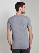 Meliertes T-Shirt mit Print - Männer - blue mocktwist Meliertes T-Shirt mit Print - Männer - blue mocktwist - 2 - TOM TAILOR