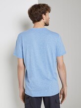 Meliertes T-Shirt mit Print - Männer - blue mocktwist Meliertes T-Shirt mit Print - Männer - blue mocktwist - 2 - TOM TAILOR
