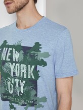 Meliertes T-Shirt mit Print - Männer - blue mocktwist Meliertes T-Shirt mit Print - Männer - blue mocktwist - 9 - TOM TAILOR