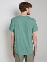 Meliertes T-Shirt mit Print - Männer - green mocktwist Meliertes T-Shirt mit Print - Männer - green mocktwist - 2 - TOM TAILOR
