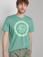 Meliertes T-Shirt mit Print - Männer - green mocktwist Meliertes T-Shirt mit Print - Männer - green mocktwist - 5 - TOM TAILOR