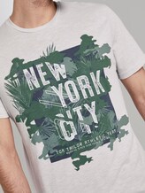 Meliertes T-Shirt mit Print - Männer - grey mocktwist Meliertes T-Shirt mit Print - Männer - grey mocktwist - 10 - TOM TAILOR