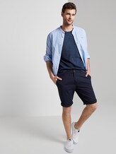 Gestreiftes T-Shirt mit abgesetzter Brusttasche - Männer - Black Iris Blue Gestreiftes T-Shirt mit abgesetzter Brusttasche - Männer - Black Iris Blue - 3 - TOM TAILOR