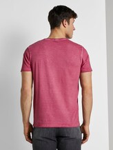Gestreiftes T-Shirt mit abgesetzter Brusttasche - Männer - wine rose pink Gestreiftes T-Shirt mit abgesetzter Brusttasche - Männer - wine rose pink - 2 - TOM TAILOR