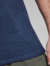 Gestreept T-shirt met NYC Print - Mannen - Black Iris Blue Gestreept T-shirt met NYC Print - Mannen - Black Iris Blue - 10 - TOM TAILOR